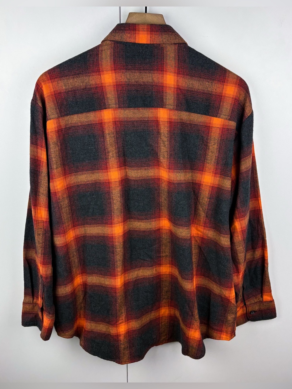Evermore Taylor Swift Flannel Plaid Old Navy Boyfriend Shirt Cotton Button Down - Picture 5 of 6